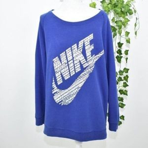 Nike No Finish Line purple graphic pullover S